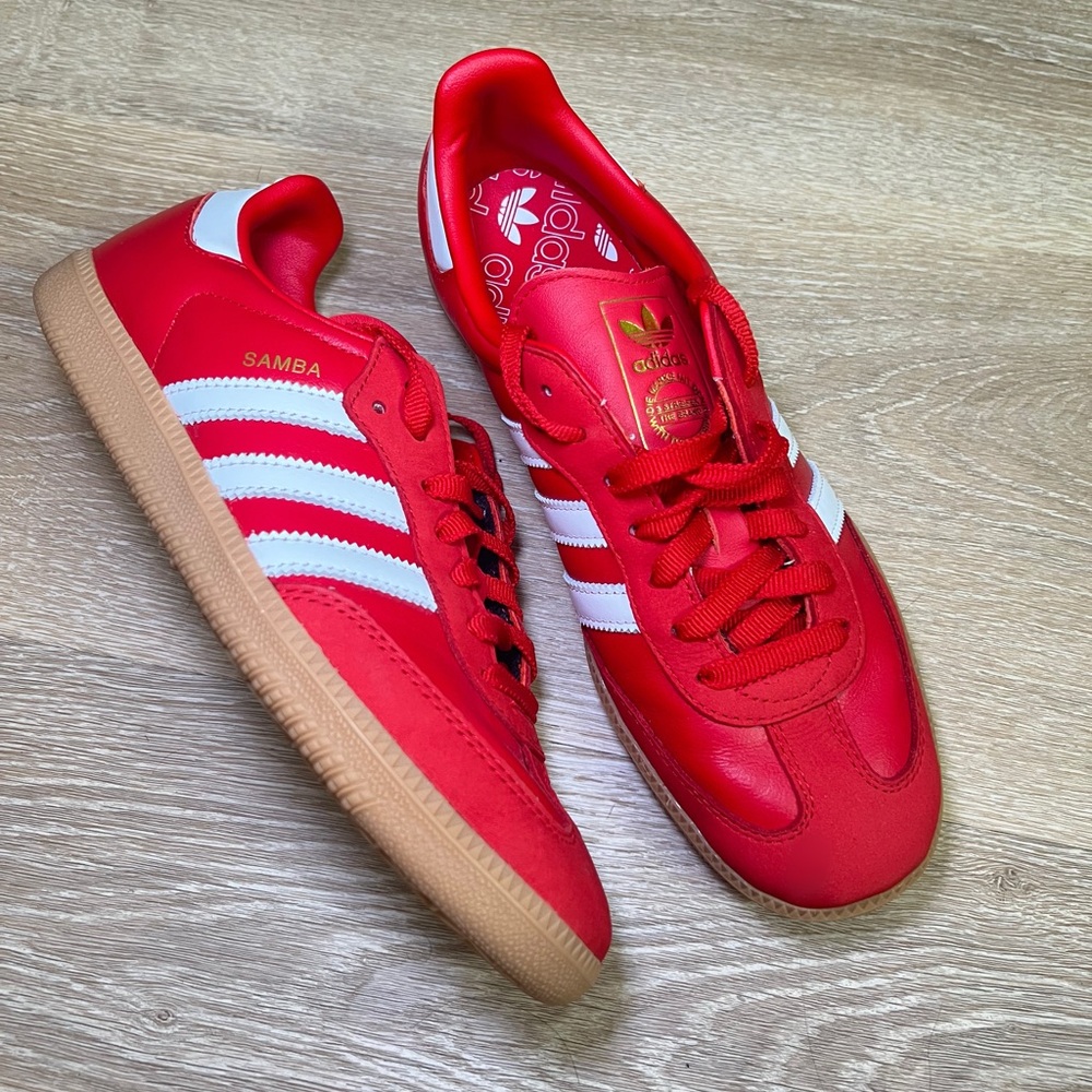 Adidas Red Scarlett Samba W9.5